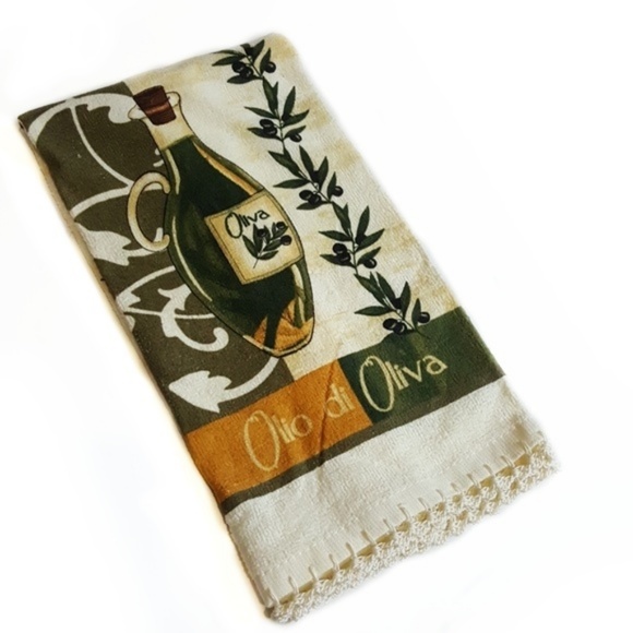 Handmade Crocheted Top Dish Towel Kitchen Set of 3 - Picture 3 of 8